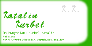 katalin kurbel business card